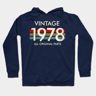 Vintage 1978 All Original Parts Hoodie